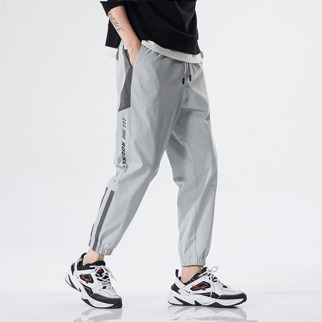 Men's Casual Pants 2021 Pencil Pants Elastic Waist Harem Joggers Ankle-length Male Trousers Sweatpants