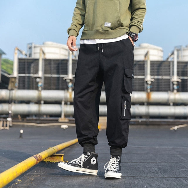Hip Hop Hombre High Street Casual Cargo Pant Men Pencil Pants Many Pockets Joggers Modis Streetwear Trouser