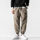 Winter Korean Style Hip Hop Thick Casual Harem Pants Streetwear Fashion Sweatpants Joggers Men Harajuku Striped