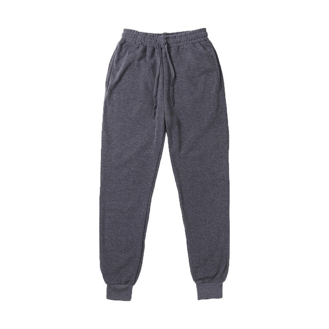 2021 New Men's Loose Trousers Sport Gym Exercise Tracksuit Skinny Jogging Joggers Sweat Rope Tie Pants Mens Slim Fit Pants
