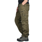 Cargo Pants Men Outwear Multi Pocket Tactical Military Army Straight Slacks Pants Trousers Overalls Zipper Pocket Pants Men
