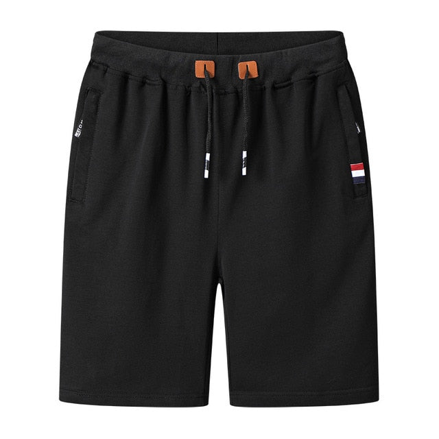 Casual Shorts Men Summer New Men's Fashion Solid Wild Knee Length Pants Slim Drawstring Beach Shorts Male