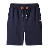 Casual Shorts Men Summer New Men's Fashion Solid Wild Knee Length Pants Slim Drawstring Beach Shorts Male