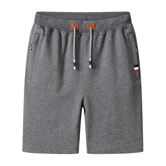 Casual Shorts Men Summer New Men's Fashion Solid Wild Knee Length Pants Slim Drawstring Beach Shorts Male