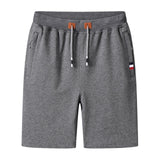 Casual Shorts Men Summer New Men's Fashion Solid Wild Knee Length Pants Slim Drawstring Beach Shorts Male