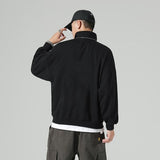 New Fashion Men's Polos Long Sleeve Solid Casual Polo Mens Clothing Oversized Fashion Streetwear Harajuku Polos Shirts
