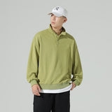 New Fashion Men's Polos Long Sleeve Solid Casual Polo Mens Clothing Oversized Fashion Streetwear Harajuku Polos Shirts