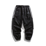Winter Korean Style Hip Hop Thick Casual Harem Pants Streetwear Fashion Sweatpants Joggers Men Harajuku Striped
