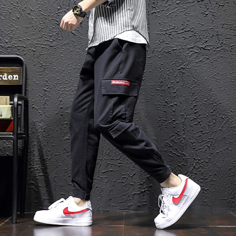 Streetwear Cargo Pants Men's Sweatpants Male Tracksuit Bottoms Hip Hop Black Joggers for Men Sports Pants Mens Trousers 2021 New