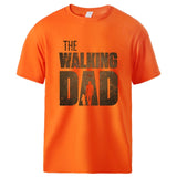 T shirt Summer Cotton Tee The Walking Dad Print Men Short Sleeve Tops Homme Casual Loose Tshirt Hot Sell Father Day Gift Tee