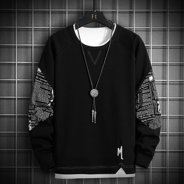 Sweatshirt Men 2021 Spring Oversized Japanese Streetwear Black Hoodie Men Sweatshirts Hoodies Male