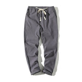 Cotton Joggers Men Solid Men's Harem Pants 2021 Summer Fitness Casual Ankle-Length Mens  Trousers Streetwear Slim Male Pants
