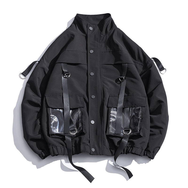 2021 Men Military Jacket Coats Casual Pockets Men's Overalls Bomber Jacket Hip Hop Streetwear Man Outwear