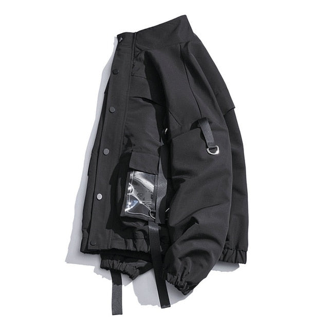 2021 Men Military Jacket Coats Casual Pockets Men's Overalls Bomber Jacket Hip Hop Streetwear Man Outwear