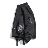 2021 Men Military Jacket Coats Casual Pockets Men's Overalls Bomber Jacket Hip Hop Streetwear Man Outwear