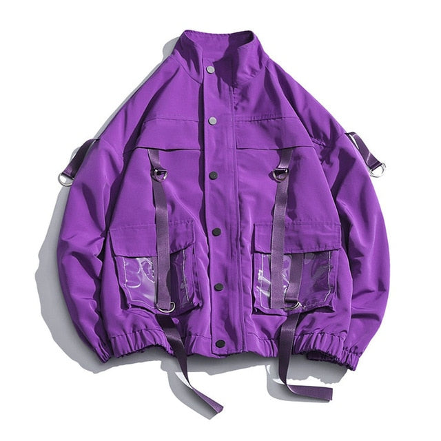 2021 Men Military Jacket Coats Casual Pockets Men's Overalls Bomber Jacket Hip Hop Streetwear Man Outwear