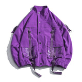 2021 Men Military Jacket Coats Casual Pockets Men's Overalls Bomber Jacket Hip Hop Streetwear Man Outwear