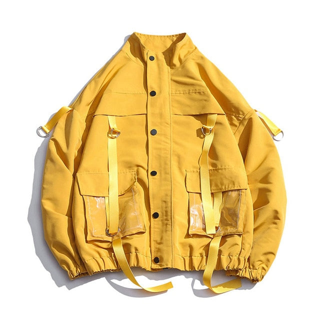 2021 Men Military Jacket Coats Casual Pockets Men's Overalls Bomber Jacket Hip Hop Streetwear Man Outwear