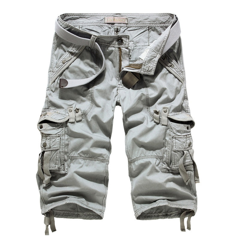 2021 New Cargo Shorts Men Casual Workout Military Men's Shorts Multi-pocke Short Pants Men