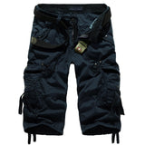 2021 New Cargo Shorts Men Casual Workout Military Men's Shorts Multi-pocke Short Pants Men