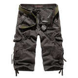 2021 New Cargo Shorts Men Casual Workout Military Men's Shorts Multi-pocke Short Pants Men