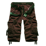 2021 New Cargo Shorts Men Casual Workout Military Men's Shorts Multi-pocke Short Pants Men