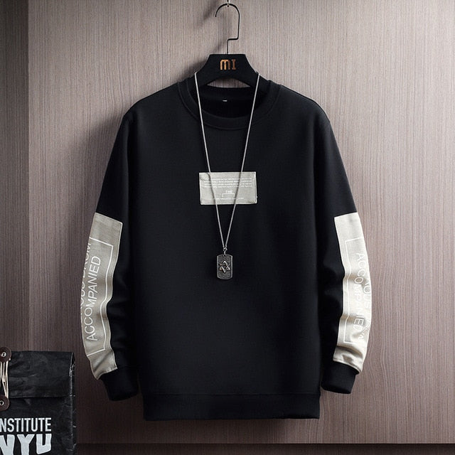 2021 Solid Color Sweatshirt Men Harajuku Autumn Spring Hoody Casual Cotton Sweatshirts Men Streetwear Clothes