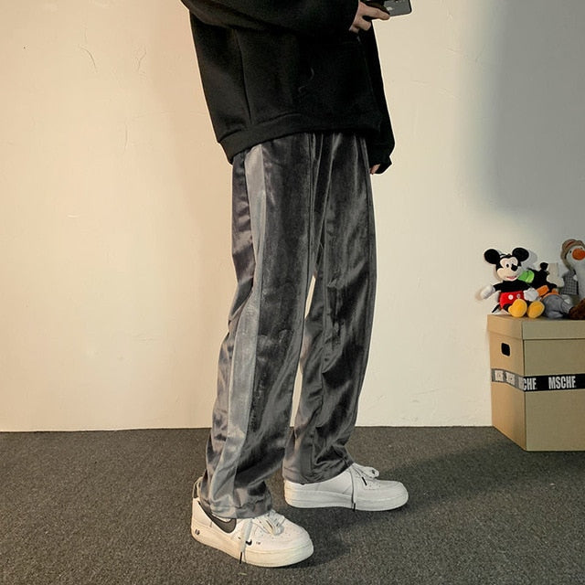 Men's Casual Pants Sports Pants Grey Black Joggers Men