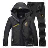 Suit Men Spring Autumn Thin Fishing Clothing Hooded Sports Hiking Fishing Jacket Outdoor Clothes Fishing Wear
