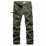 Mens Autumn Winter Trousers Cargo Pants Men Cotton Multi-Pockets Military Outdoor Pants Casual Cotton Trousers Male