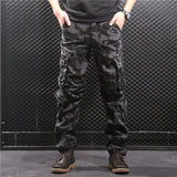 Mens Cargo Pants Casual Military Camouflage Army Clothing Plus Size Loose Multi-pocket Overalls Joggers Hip Hop Homme Trousers