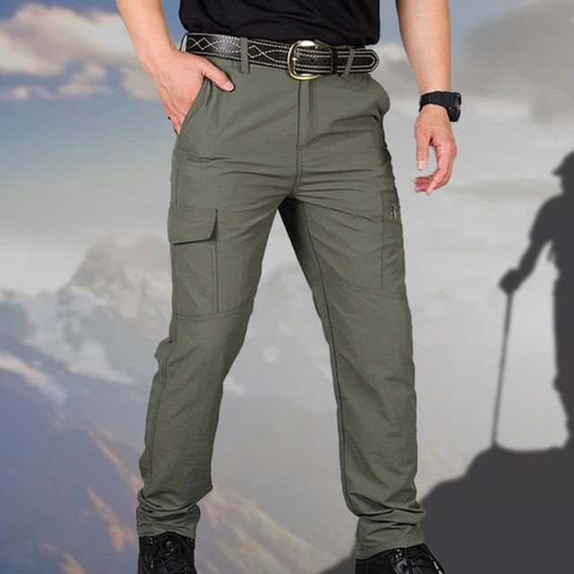 New Men's Summer Casual Cargo Pants Classic Outdoor Hiking Trousers Slim Waterproof Wear Resistant Military Army Tactical Pants