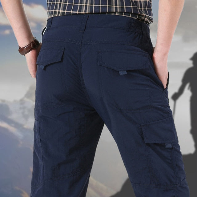 New Men's Summer Casual Cargo Pants Classic Outdoor Hiking Trousers Slim Waterproof Wear Resistant Military Army Tactical Pants