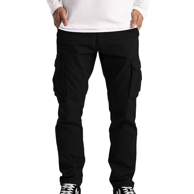 Pantalon Cargo Homme 6 Poches - Coton Respirant, Coupe Droite, Bas Ajustables, Idéal Randonnée Et Quotidien - 14