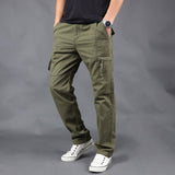 Side Pocket Cargo Pants Men Casual Black Military Army Zipper Tacital Pants Men Overalls 2019 Autumn Plus Size XXXL
