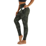 High Waisted Leggings for Women with Pockets Camo