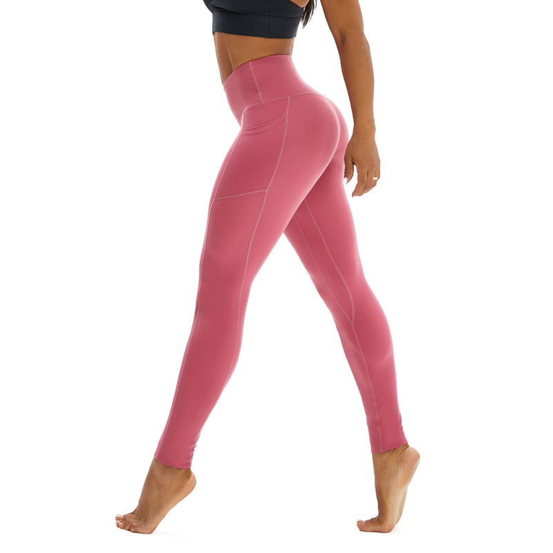 Workout Leggings for Women with Pockets Pink