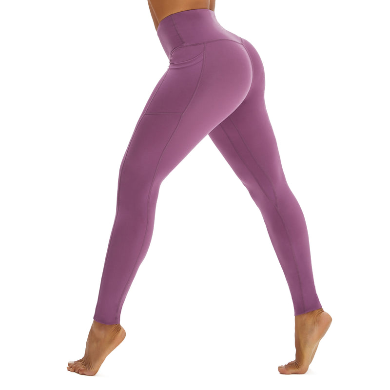 Fvwitlyh Panty Liners For Women Leggings With Pockets For Women Non See  Through Workout High Waisted Running Yoga Pants Purple,XL 