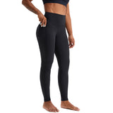 High Waisted Leggings for Women with Pockets Black