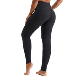 High Waisted Leggings for Women with Pockets Black