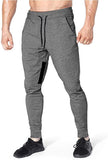 Yageshark Herren Jogginghose Sporthose Baumwolle Fitness Slim Fit Hose Freizeithose Trainingshose Joggers Streetwear