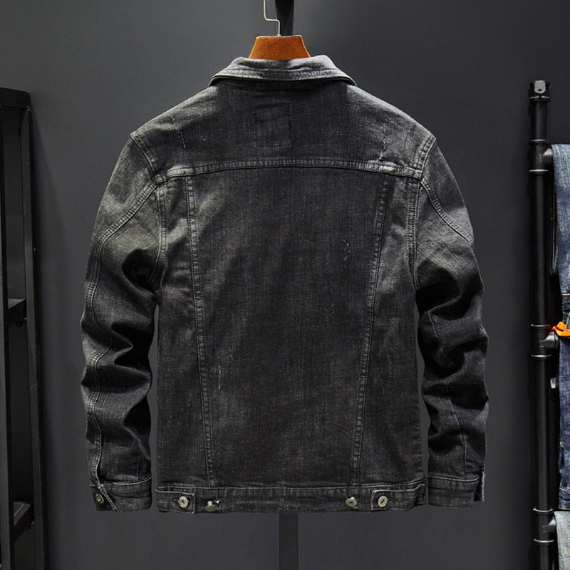 Men's Denim Jacket Spring Autumn Fashion Men Retro Jacket Casual Washed Jean Jacket Coat Winter Vintage Cowboy Outerwear Male