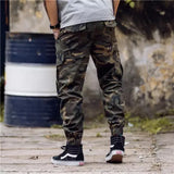 Joggers Men Cargo Pants Mens Military Black/Camouflage Pants Pure Cotton Men's Cargo Trousers With Pockets BM305