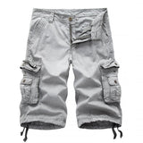 Cargo Shorts Men 2020 Summer Army Military Tactical Homme Shorts Casual Solid Multi-Pocket Male Cargo Shorts Plus Size