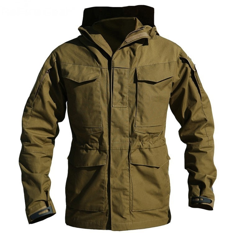 Windbreaker Military Field Jackets Mens Winter/Autumn Waterproof Flight Pilot Coat Hoodie Three colors
