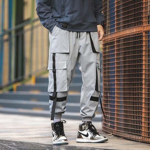 Men's Harem Pants Multi-Pocket Jogger Streetwear Cargo Pants Male 2021 New Fashion Sweatpants Man High Quality Trousers