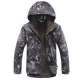 Outdoor Waterproof SoftShell Jacket Hunting Windbreaker Ski Coat Military Rain Camping Fishing Tactical Clothing Men