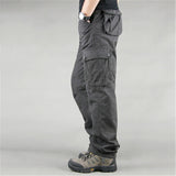 Men's Cargo Pants Multi Pockets Military Style Tactical Pants Cotton Men's Outwear Straight Casual Trousers for Men CK102