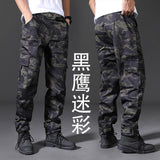 Spring Brand Men Fashion Military Cargo Pants Multi-pockets Baggy Men Pants Casual Trousers Overalls Camouflage Pants Man Cotton