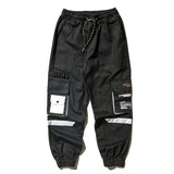 Side Zipper Pockets Cargo Harem Joggers Pants Streetwear Men Hip Hop Hipster Casual Baggy Sweatpants Trousers